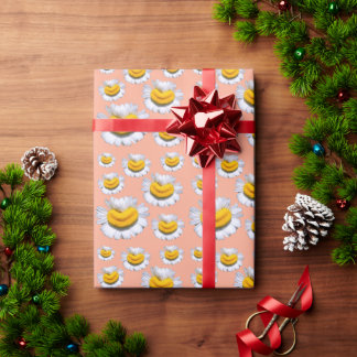 Cheerful Smiles From Chamomiles Wrapping Paper