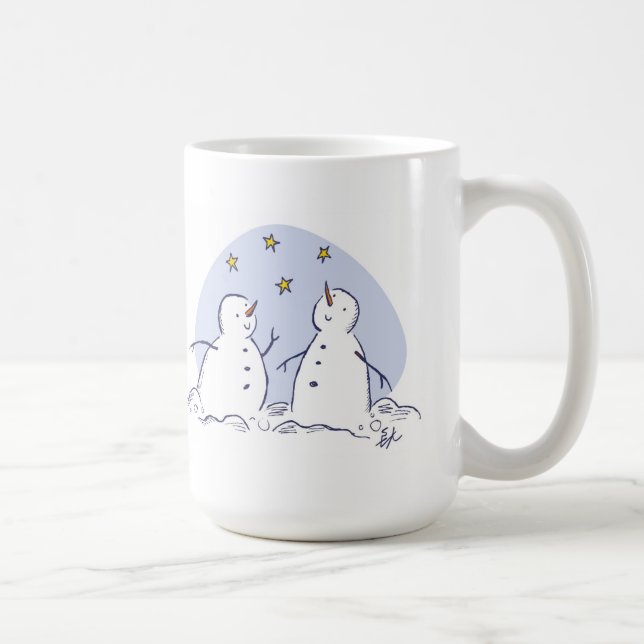 Cheerful Snowfolk Mug (Right)