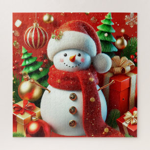 Cheerful Snowman Jigsaw Puzzle