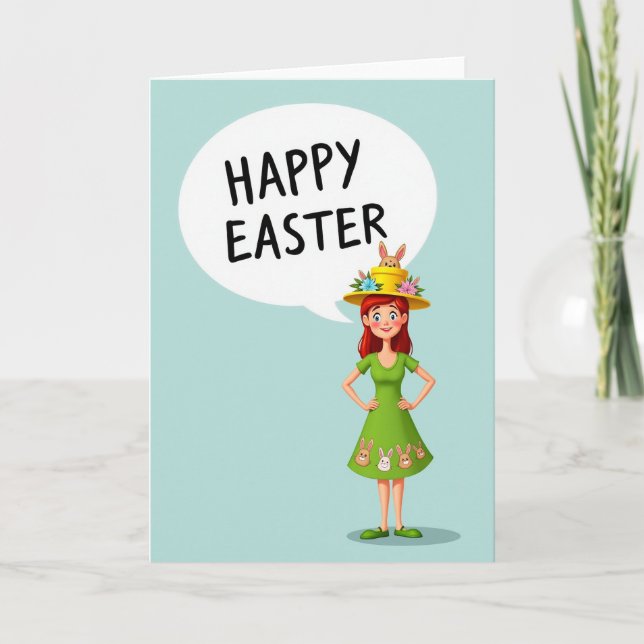 Cheerful Spring Celebration Card (Front)
