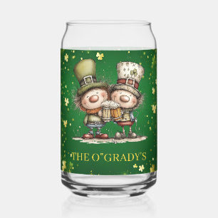 Cheerful St. Patrick’s Day Party Illustration Can Glass