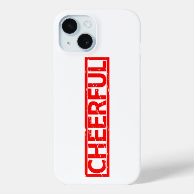 Cheerful Stamp Case-Mate iPhone Case (Back)