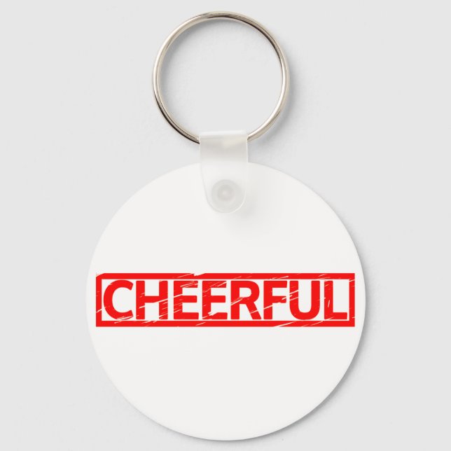 Cheerful Stamp Key Ring (Front)