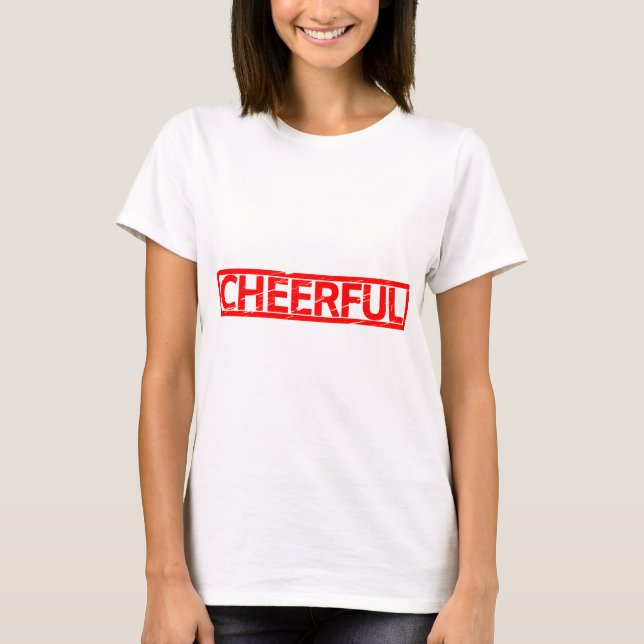 Cheerful Stamp T-Shirt (Front)