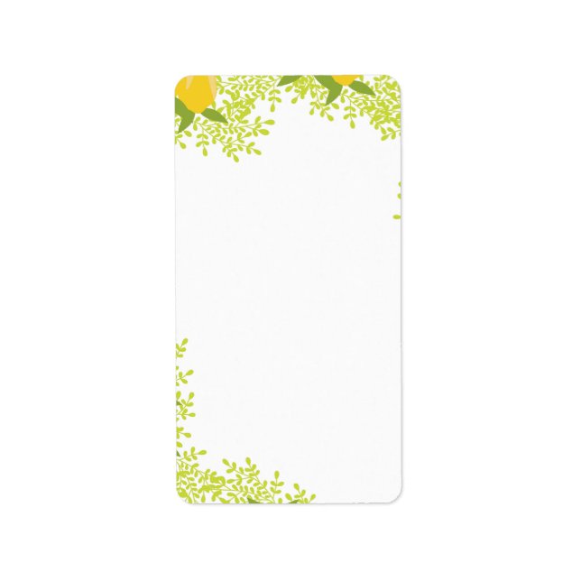 Cheerful Stationery Label (Front)