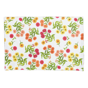 Cheerful Summer Floral Garden Pillowcase