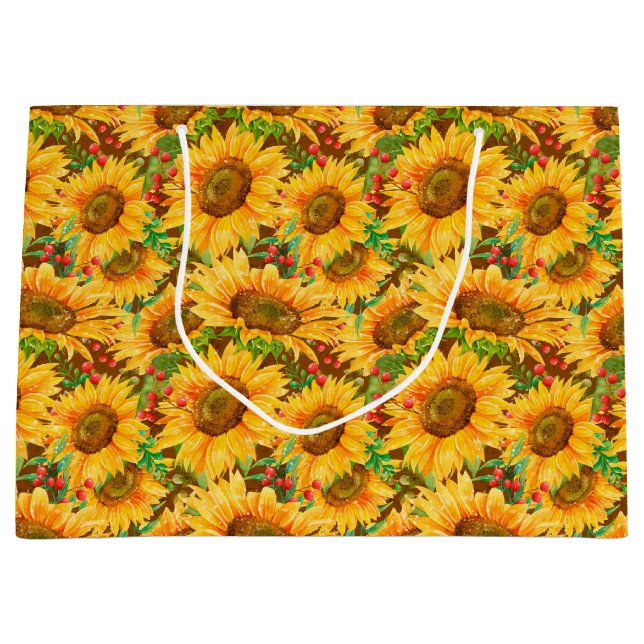 Cheerful Summer Sunflowers Gift Bag (Front)