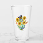 Cheerful Sunflower and Butterfly Bouquet Pint