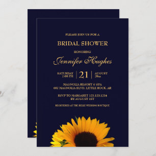 Cheerful Sunflower Bridal Shower Invitation