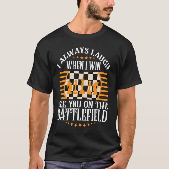 Cheerful Thoughts Of Smartness Of Chess Quote T-Shirt (Front)