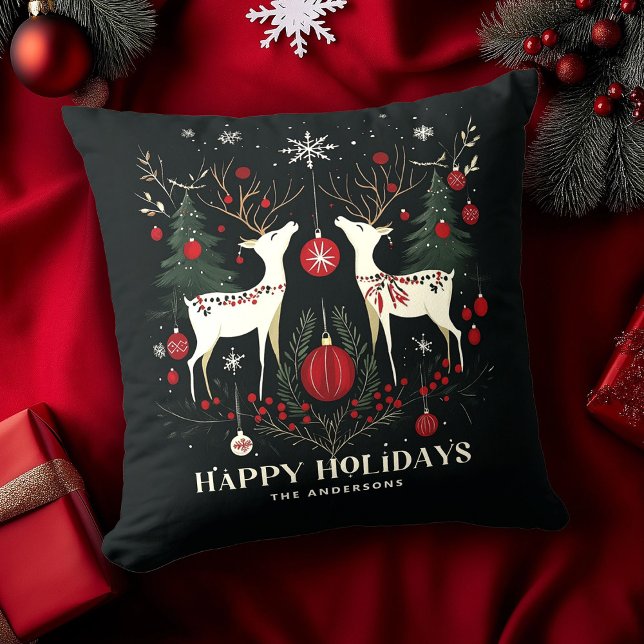 Cheerful Warm Scandinavian Christmas Tree Cushion (Creator Uploaded)