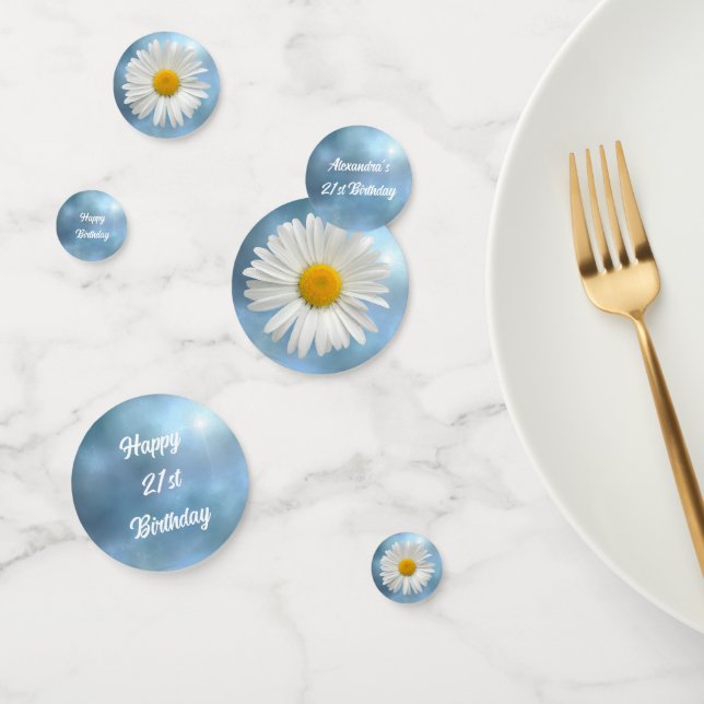 Cheerful White Daisy Confetti (Group)