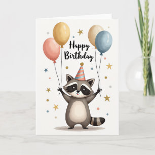 Cheerful Woodland Birthday Card