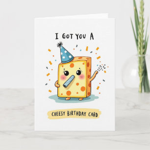 Cheerful Yellow Block Birthday Card
