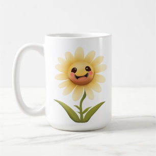 Cheerful Yellow Flower Mug