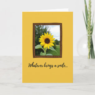 Cheerful Yellow Mothers Day Card