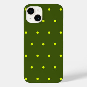 cheerful yellow polka dots Case-Mate iPhone 14 case