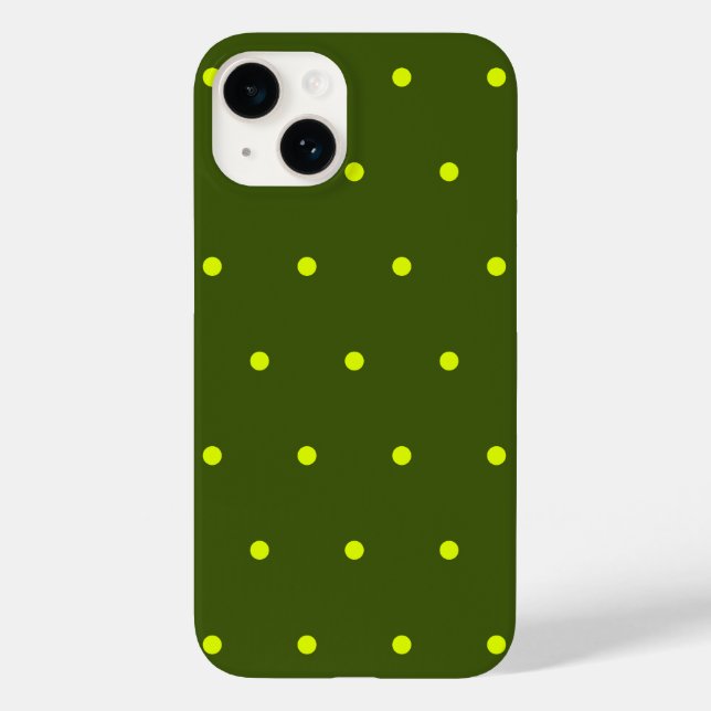 cheerful yellow polka dots Case-Mate iPhone case (Back)