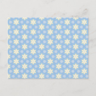 Cheerful Yellow Star Pattern Postcard
