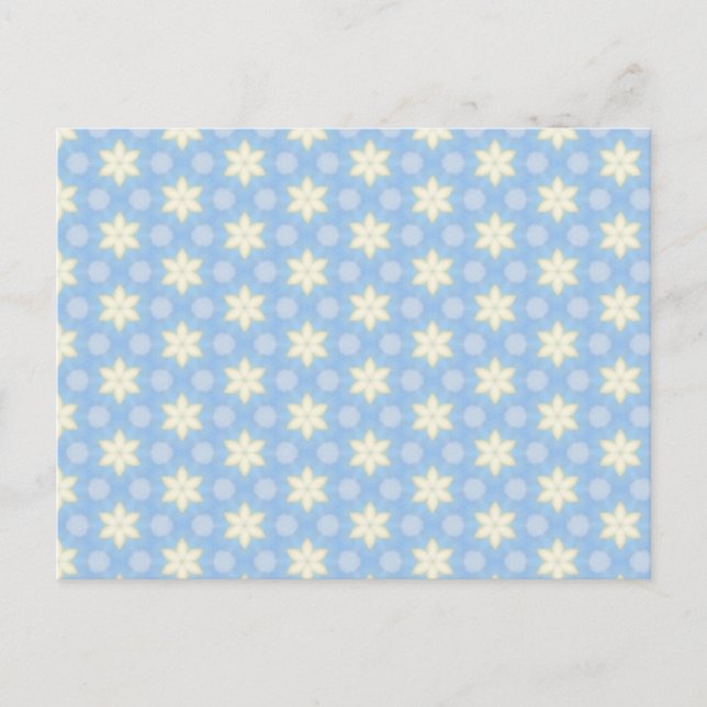Cheerful Yellow Star Pattern Postcard (Front)