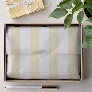 Cheerful Yellow White Stripe All Occasion Craft Tissue Paper