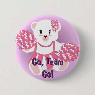 Cheering Bear Button