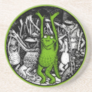 Cheering Frogs Coaster