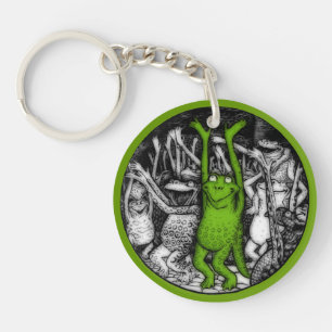Cheering Frogs Key Ring