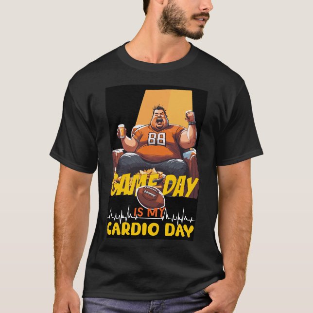 Cheering Loud, Cardio Proud: Game Day Glory! T-Shirt (Front)