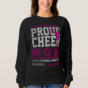Cheering Mama Proud Cheer Mum Cheerleader Mother P Sweatshirt