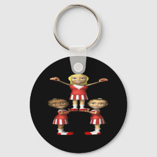 Cheering Pyramid Key Ring