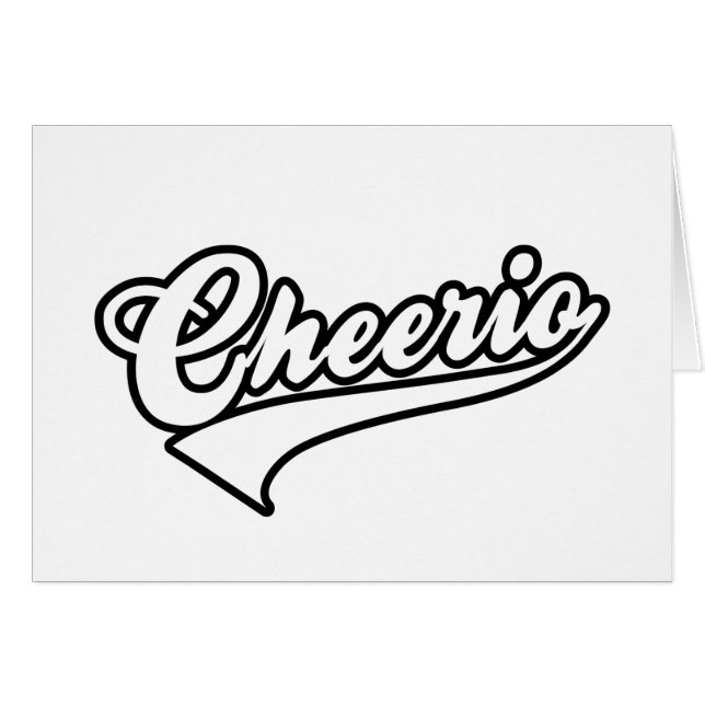 Cheerio Card (Front Horizontal)