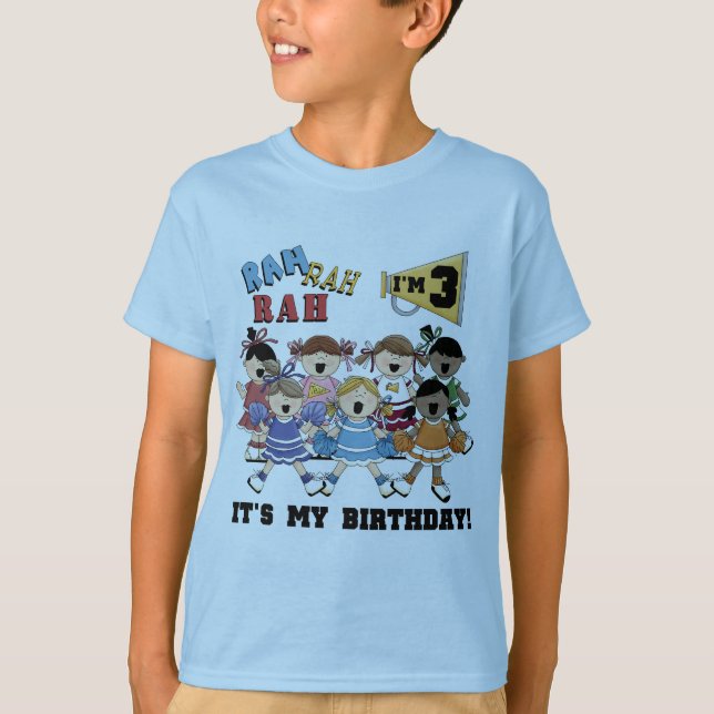 Cheerleader 3rd Birthday T-shirts and Gifts (Front)