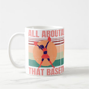 Cheerleader All About That Base Cheerleading Coffee Mug