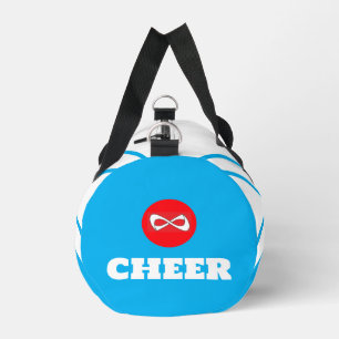 cheerleader bag, blue sky white, Cheers Duffle Bag