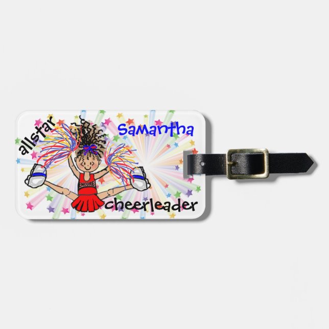 Cheerleader Bag Tag (Front Horizontal)