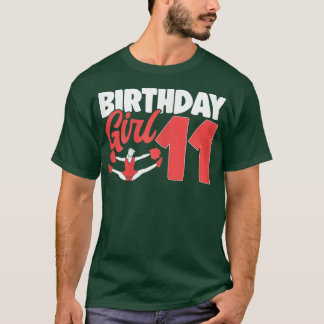 Cheerleader Birthday Cheer Girl Cute Cheerleading  T-Shirt