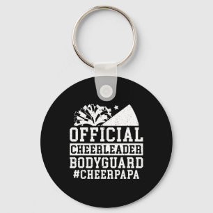 Cheerleader Bodyguard Cheer Papa Of A Cheerleader  Key Ring