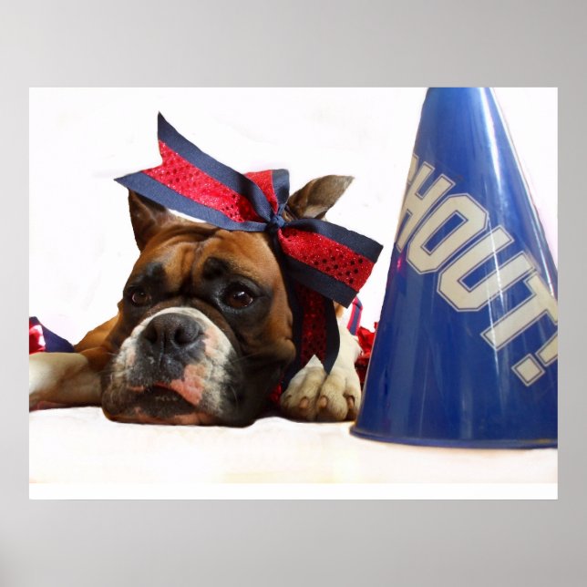 Cheerleader boxer poster (Front)