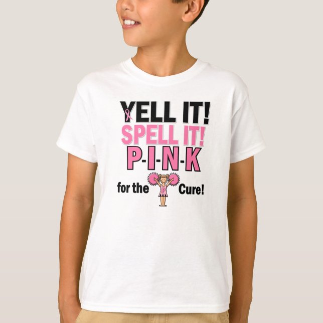 Cheerleader (Breast Cancer) T-Shirt (Front)