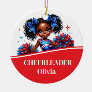 Cheerleader  ceramic ornament