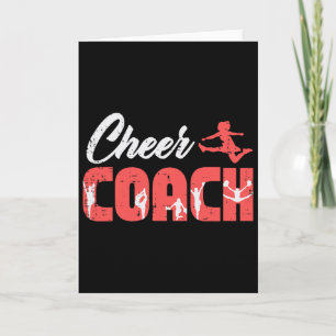 Cheerleader Cheer Coach Cheerleading Team Trainer Card