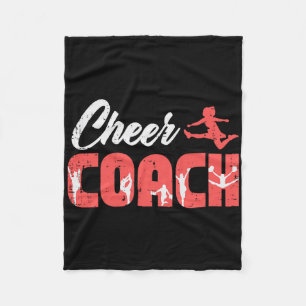 Cheerleader Cheer Coach Cheerleading Team Trainer Fleece Blanket