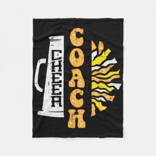 Cheerleader Cheer Coach Megaphone Cheerleading Men Fleece Blanket