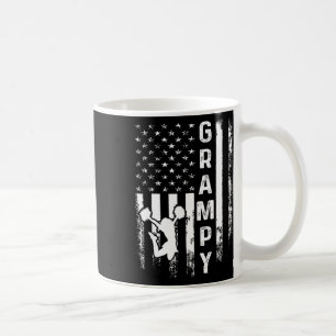 Cheerleader Cheer Grampy America Flag Vintage Xmas Coffee Mug