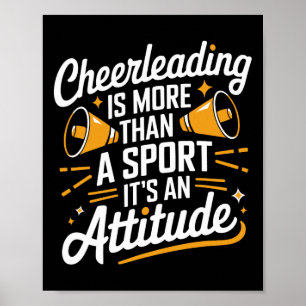 Cheerleader Cheerer Design For Cheering Cheerleadi Poster