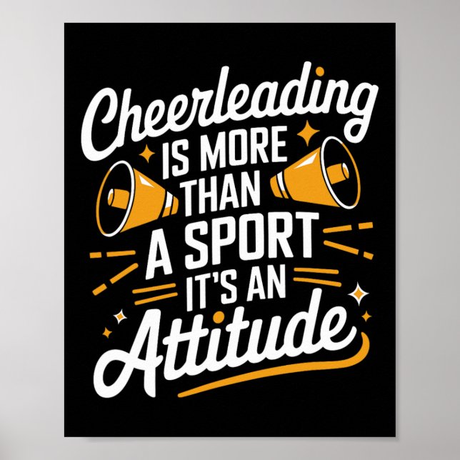 Cheerleader Cheerer Design For Cheering Cheerleadi Poster (Front)