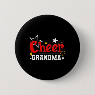 Cheerleader Cheerleading Cheer Grandma 6 Cm Round Badge