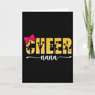 Cheerleader Cheerleading Cheer Nana Card