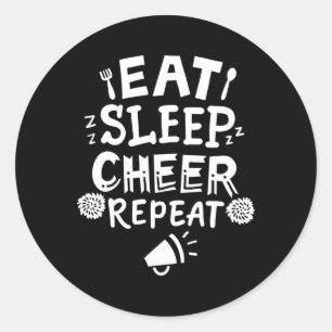 Cheerleader Cheerleading Cheering Gift  Classic Round Sticker